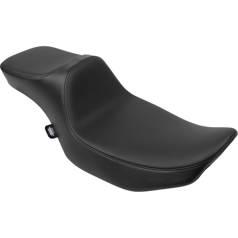DRAG SPECIALTIES SEATS 0801-2037 Extended Reach Predator III Seat Extended Reach Predator III Set - Vinyl/Solar Reflective Leather - FLH/FLT '23-'24 - Slipstop