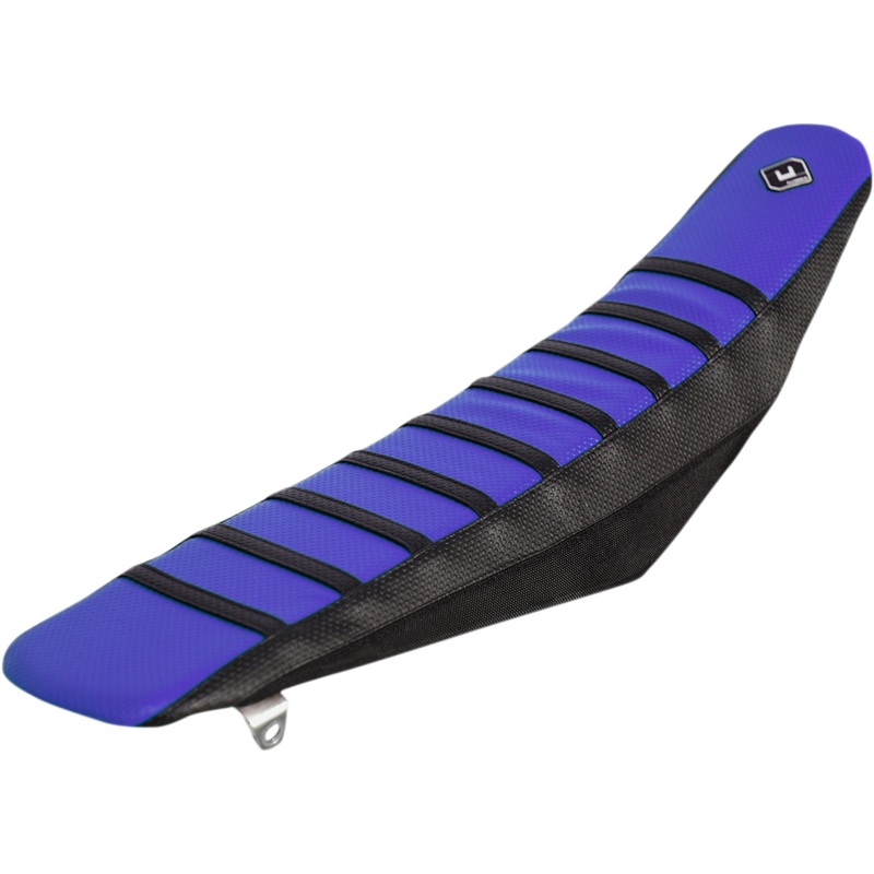 FLU DESIGNS INC. 0821-1826 35500 Pro Rib Seat Cover blue/black - yz 125/250 '02-'21