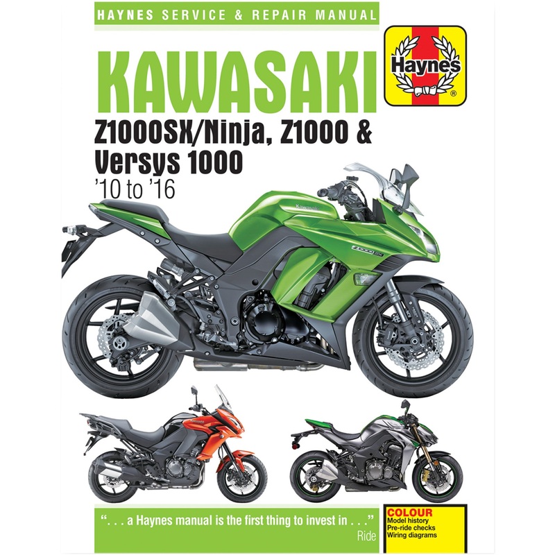 HAYNES 4201-0285 M6377 Motorcycle Repair Manual  Kawasaki, Motorcycle Manual - Kawasaki Z1000SX/ Versys '10-'16
