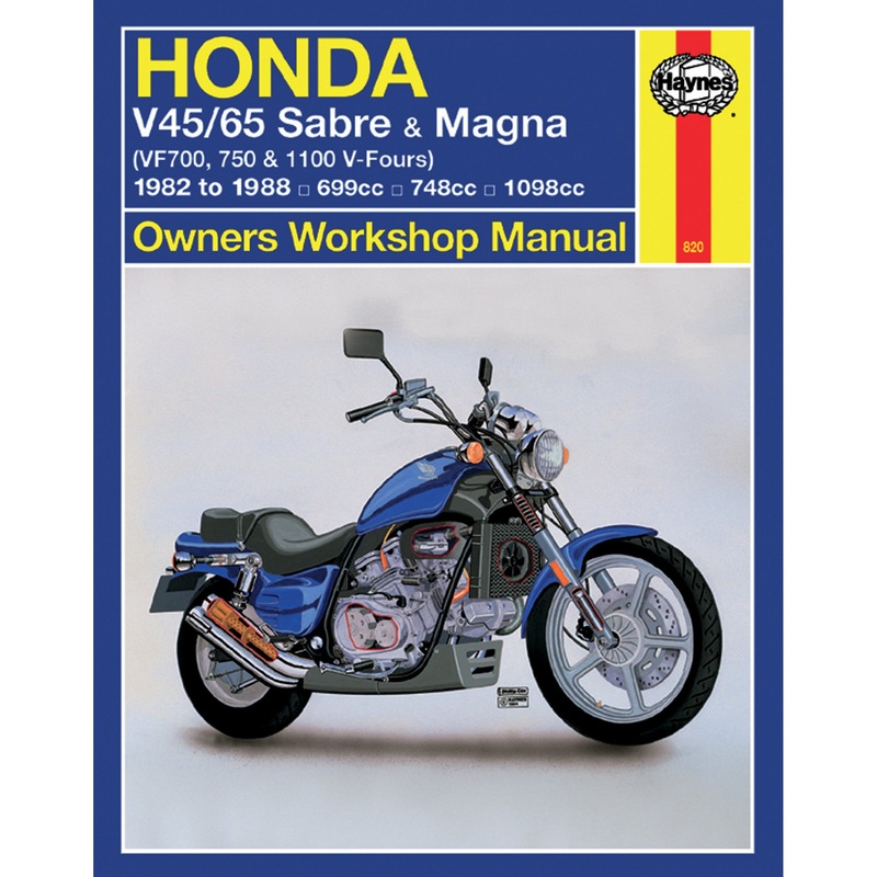 HAYNES HM-820 M820 Motorcycle Repair Manual  Honda, Motorcycle Manual - Honda Sabre/Magna V4