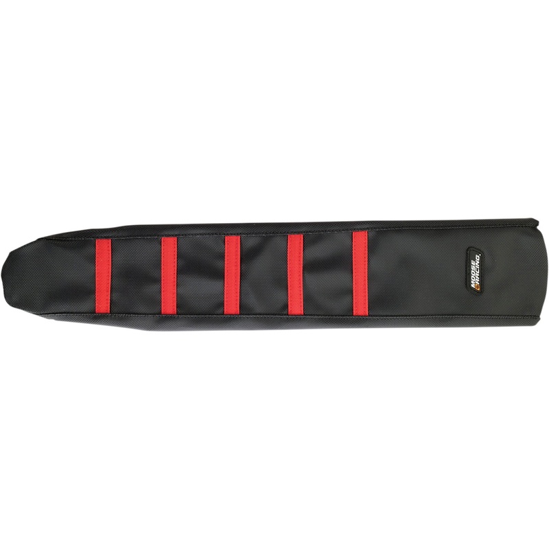 MOOSE OFFROAD 0821-1787 CRF25004-331RT Ribbed Seat Cover black cover/red ribs - honda