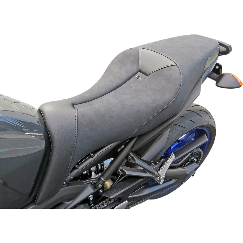 SADDLEMEN 0810-1622 0810-Y128 Gel Channel Sport Seat  Solo Gel Channel Sport Seat - Black - FZ09/MT09