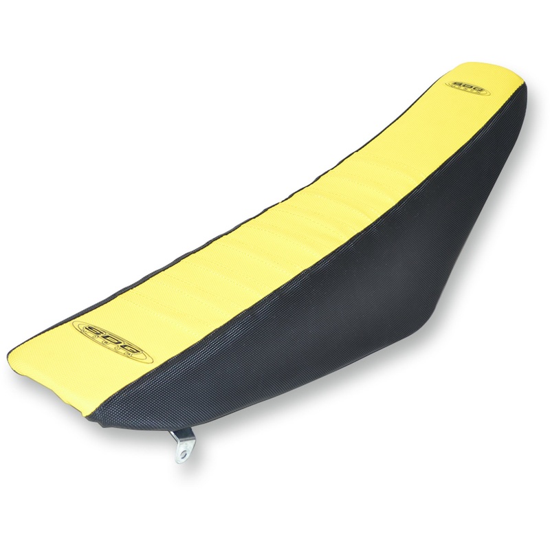 SDG 0821-1402 96325YK 9-Pleat Gripper Cover Pleated Seat Cover - Yellow Top/Black Sides
