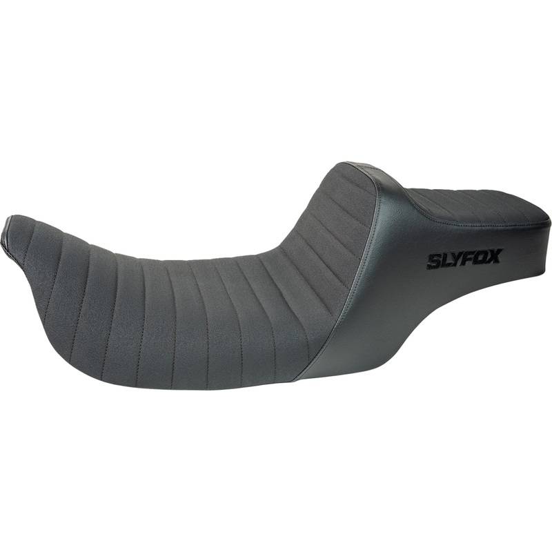 SLYFOX 0801-1992 4702A-SlyFox Highnoon Seat vinyl - classic stitch - black logo - fl '97-'07