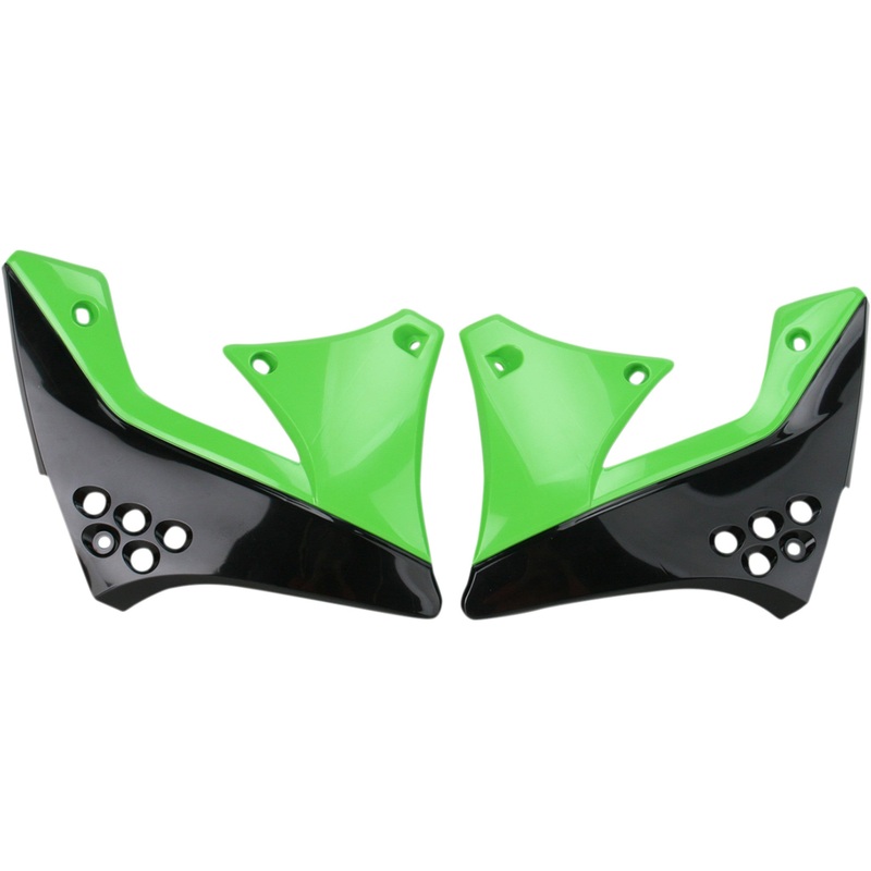 ACERBIS 0520-0816 2141721043 Replacement Radiator Shrouds Radiator Shrouds - Black/Green