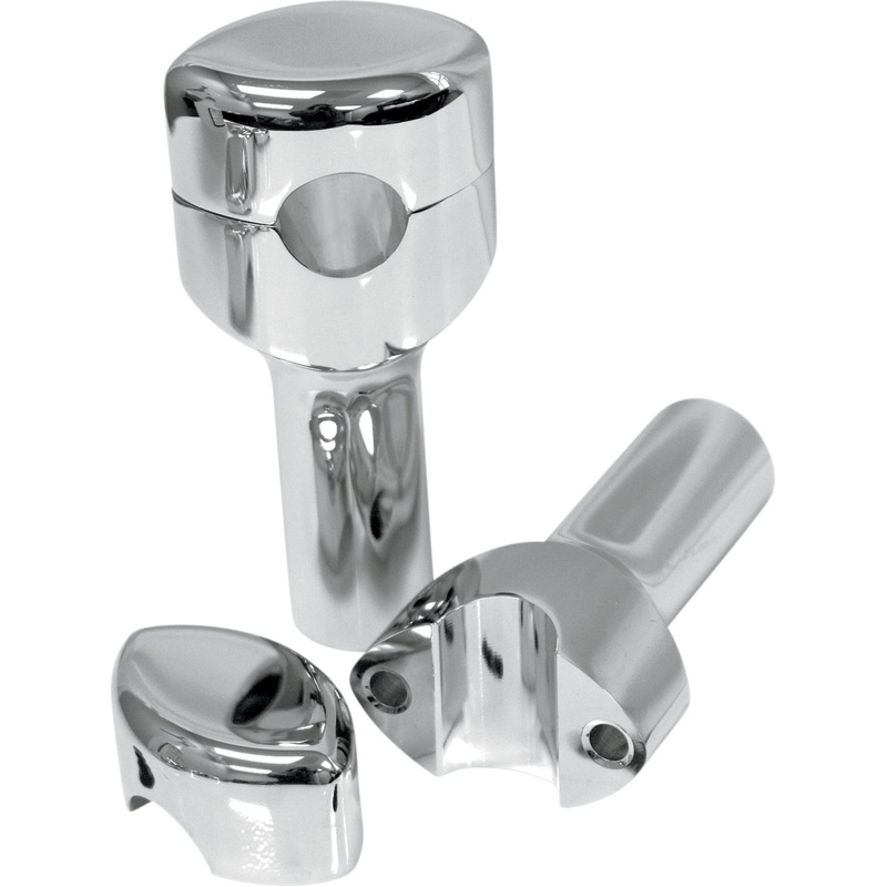 LA CHOPPERS 0602-0483 LA-7402-04 Handlebar Risers for 1" Handlebars Risers - Smooth - 4" - Chrome