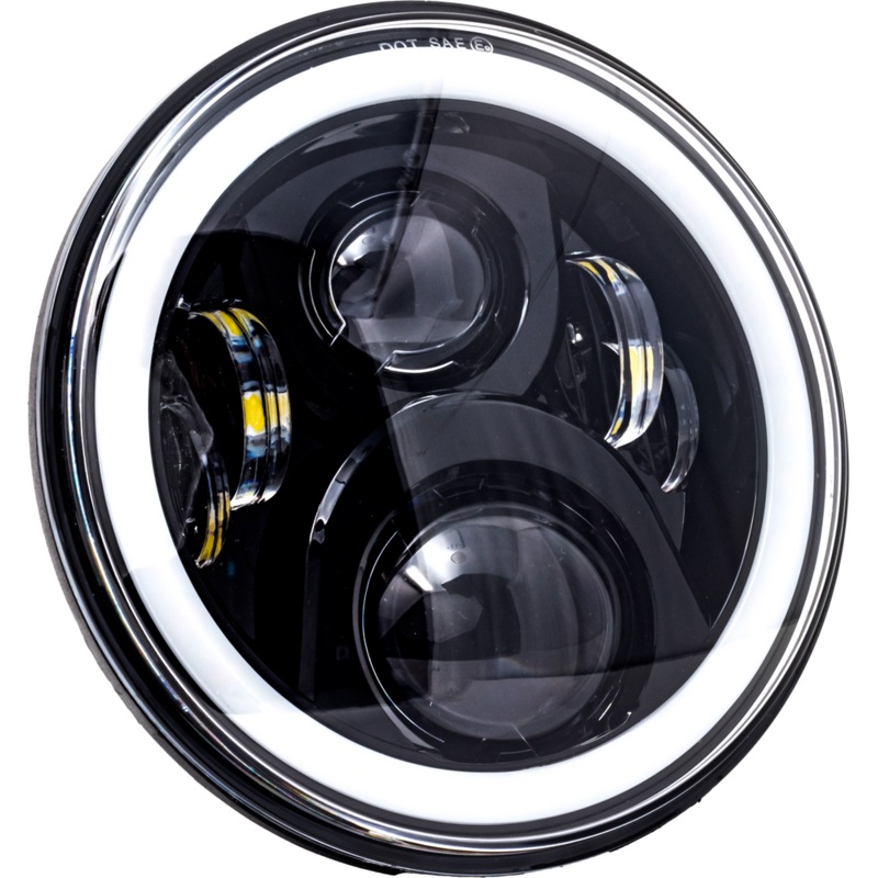 Letric Lighting Co 7" LED Headlight Full Halo w/ Mount Adapter