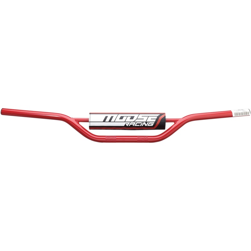 MOOSE OFFROAD 0601-4981 H31-6262R Carbon Steel 7/8" Handlebar Handlebar - Steel - Mini - Red