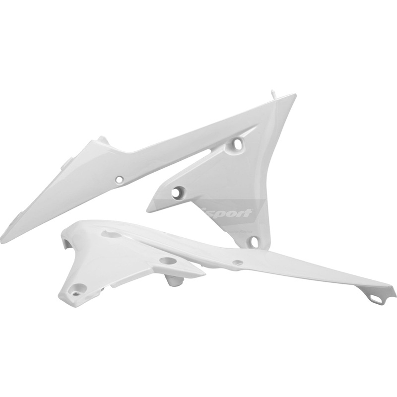 POLISPORT 0520-1675 8417200002 Radiator Covers For Yamaha Radiator Cover - White - YZF/YZFX | WRF