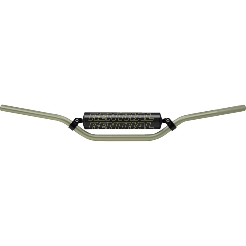 RENTHAL 0601-6019 664-04-BK-01-185 7/8" Off-Road Handlebar  Medium/MX/Enduro Handlebar - 7/8" - 664 - Enduro Medium - Black