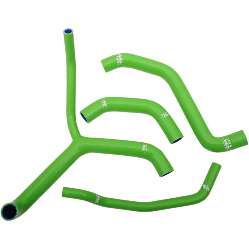SAMCO SPORT 1902-1210 KAW78-GN Radiator Hose Kit  Race Bike Design Radiator Hose Kit - Green - Kawasaki