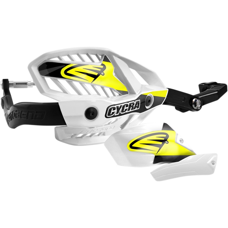 CYCRA 0635-1538 1CYC-7506-42HCM Ultra Probend HCM Handguards Handguards - HCM - 1-1/8" - White