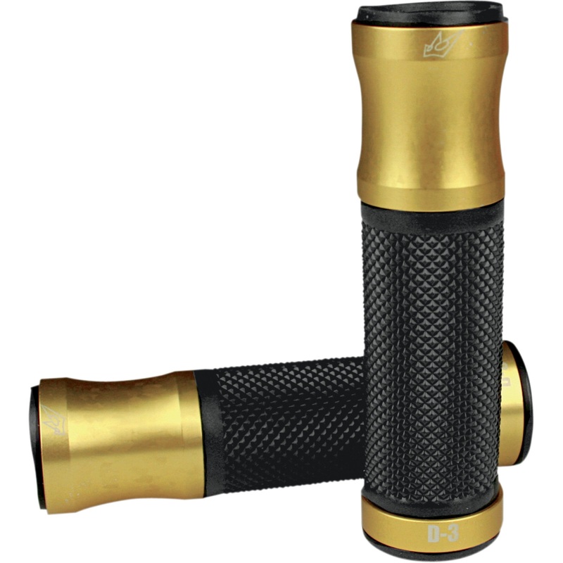 DRIVEN RACING 0630-0703 D3GD 7/8" D3 Grips Grips - D3 - Gold/Black