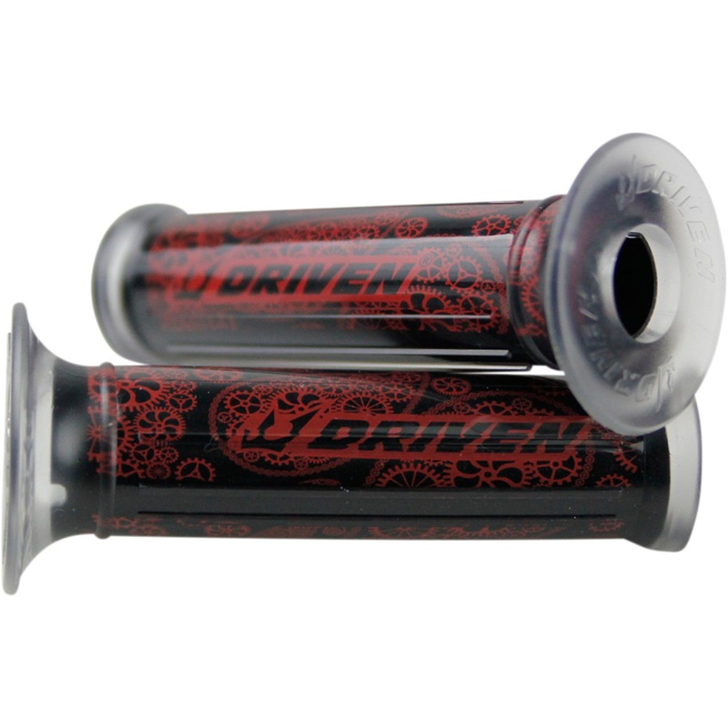 DRIVEN RACING 0630-2706 D335 RD Bandana Grips Grips - Bandana - Red
