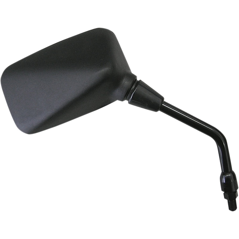 EMGO 0640-1163 20-43121 OEM-Style Replacement Mirror Mirror - Side View - Rectangle - Black - Right