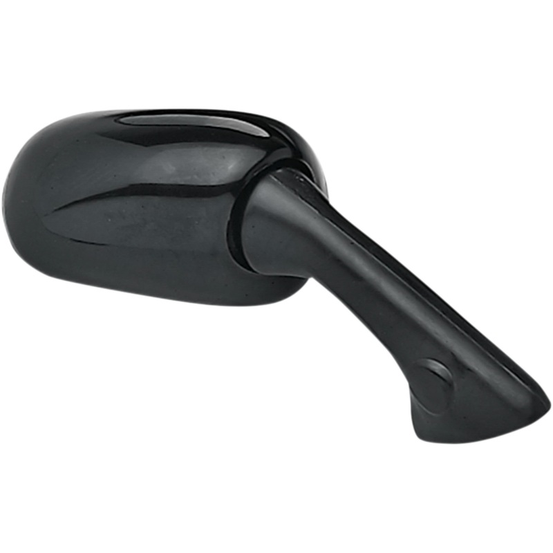 EMGO 2087081 20-87081 OEM-Style Replacement Mirror Mirror - Side View - Oval - Black - Right