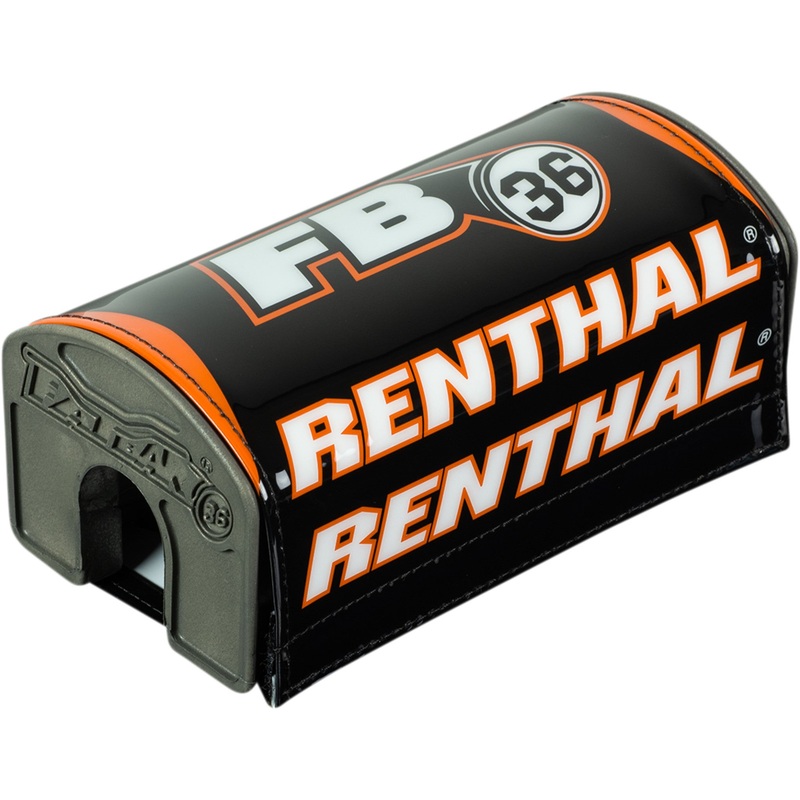 RENTHAL 0601-5620 P347 Fatbar36 Bar Pad Bar Pad - Fatbar36 - Black/Orange