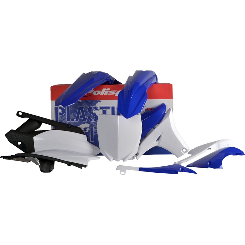 POLISPORT 0520-1585 90274 Body Kit For Yamaha Complete Body Kit - '11 - '12 OEM Blue/White/Black - YZ 450F
