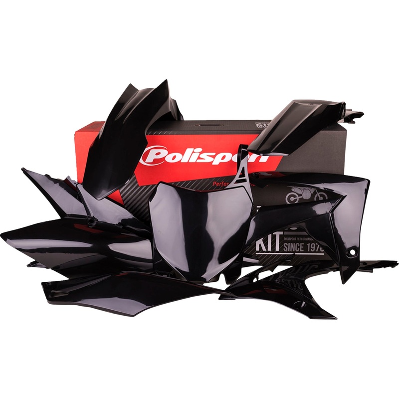 POLISPORT 1403-3055 90562 Body Kit For Honda Body Kit - Complete - '14-'17 Black - CRF 250R/450R