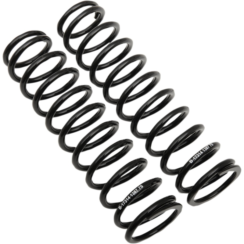 PROGRESSIVE SUSPENSION 1312-0400 03-1387B Shock Springs for 12-Series & 412-Series Shock Springs - 75 lb/in - Black
