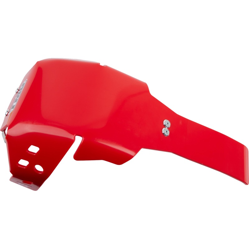 T.M. DESIGNWORKS 0506-1969 HOLG-465-RD Full-Coverage Skid Plates with Linkage Protection Skid Plate - Red - CRF 450L/RL/X
