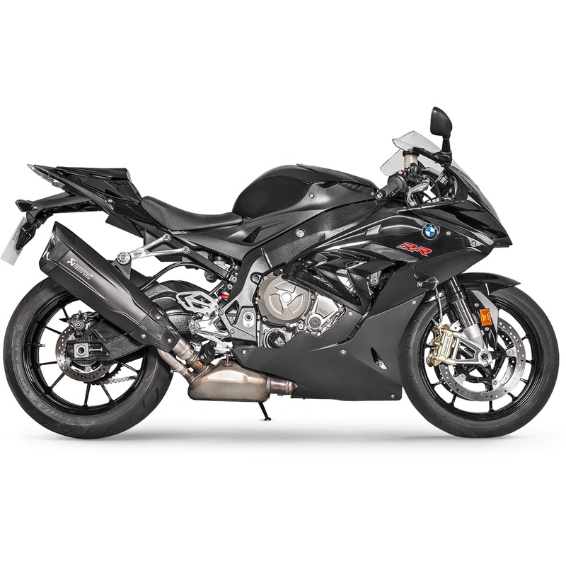 AKRAPOVIC 1811-3327 S-B10SO6-HDVDZBL Slip-On Line Muffler  Oval Muffler - Black - Titanium - S1000RR