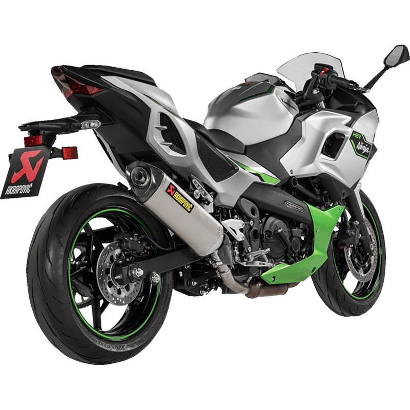 AKRAPOVIC 1811-4686 S-K4SO9-HRT Slip-On Line Muffler titanium - ninja 7/z7 hybrid