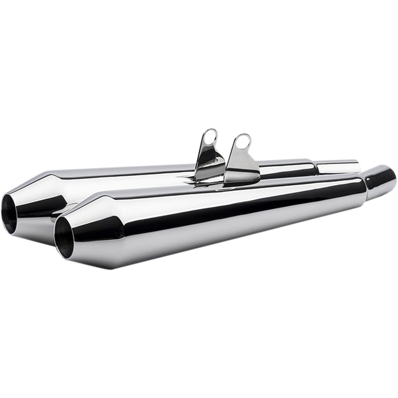 BRITISH CUSTOMS 1811-3319 BC902-104-P Predator Pro Slip-On Mufflers Predator Pro Mufflers - Polished