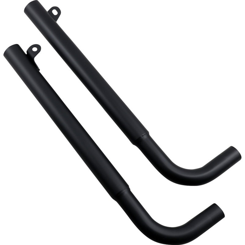 BRITISH CUSTOMS 1811-3602 BC902-056-B Straight Pipe Performance Tips black
