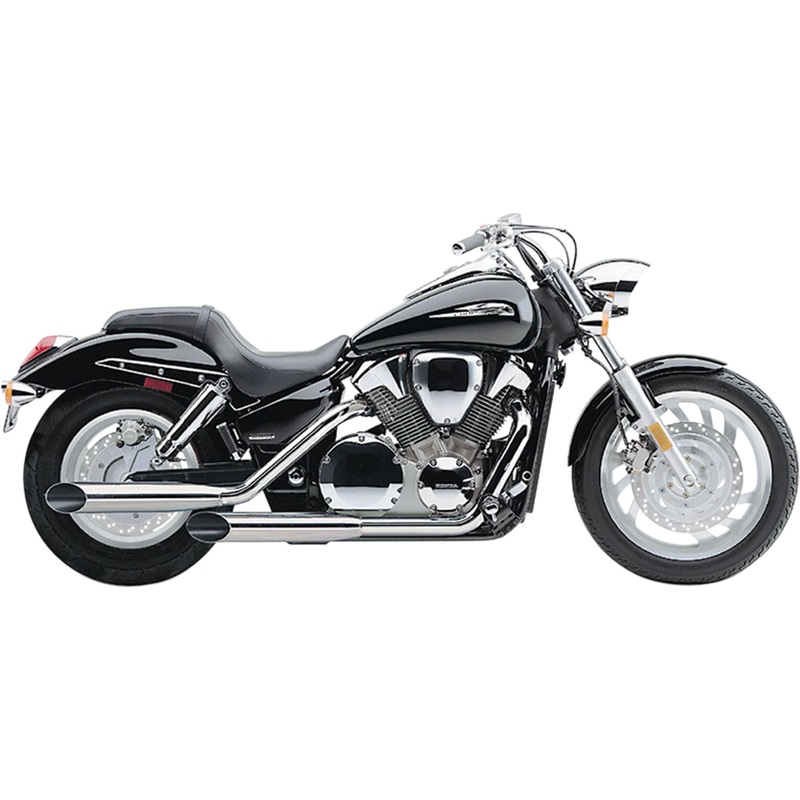 COBRA 1810-0100 1563SC Classic Deluxe Exhaust System Classic Deluxe Exhaust - Chrome - Aero 750