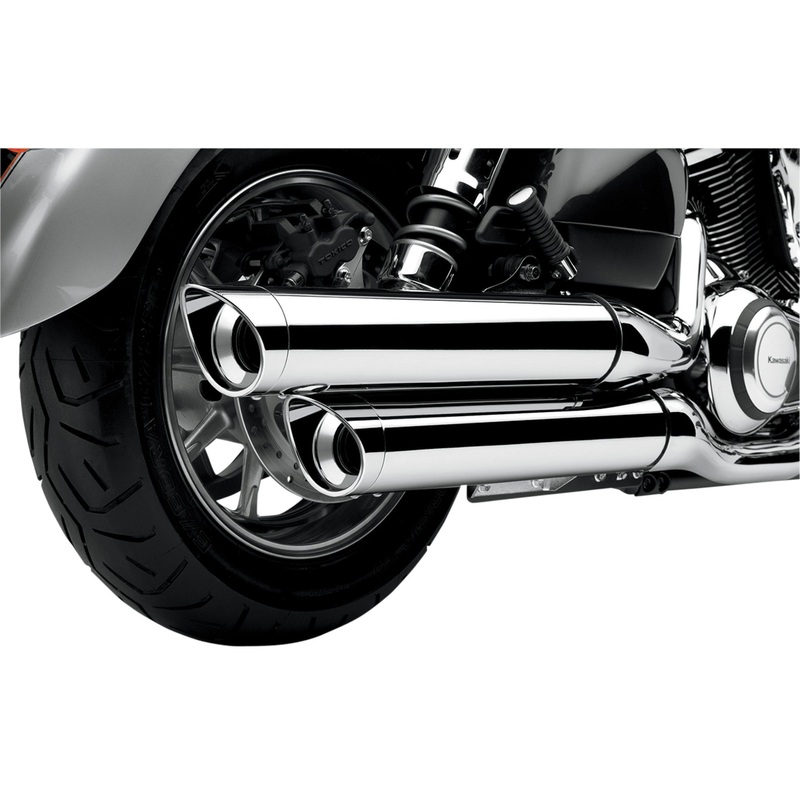 COBRA 1811-2230 4225 Scalloped Tip Slip-On Mufflers VN1700 Billet Tip Mufflers