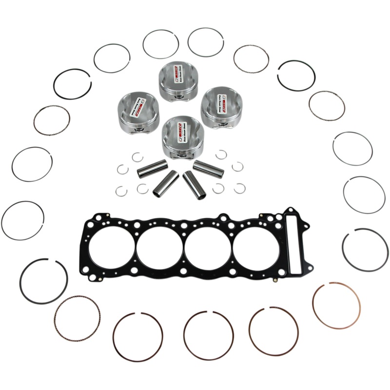 WISECO 0903-0437 CK181 Forged Piston Kit with Head Gasket Piston Kit with Gasket- 84.00 mm - Suzuki GSX1300R Hayabusa