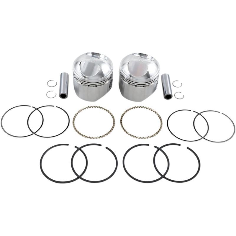 WISECO K1612 K1612 High-Performance Piston Kit Piston Kit - +0.080" - Big Twin