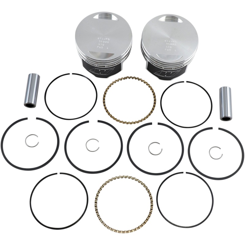 WISECO K1640 K1640 High-Performance Piston Kit Piston Kit - Standard - Evolution Big Twin 1340 cc