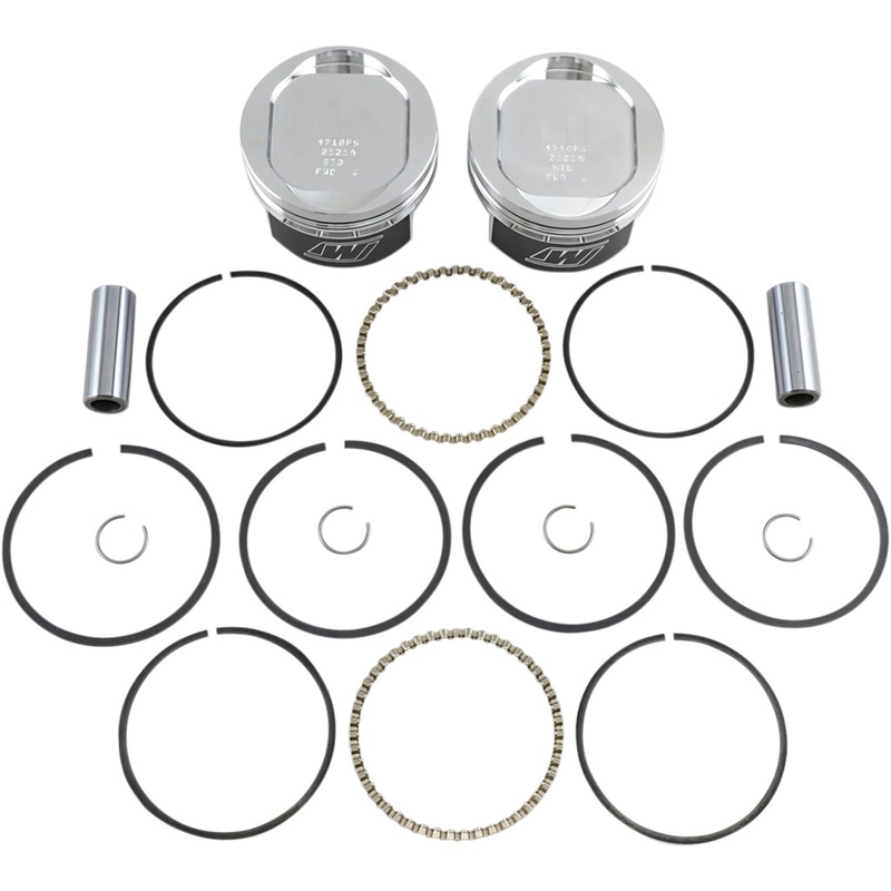 WISECO K1655 K1655 High-Performance Piston Kit Piston Kit - Standard - 883 XL Bored to 1200 cc