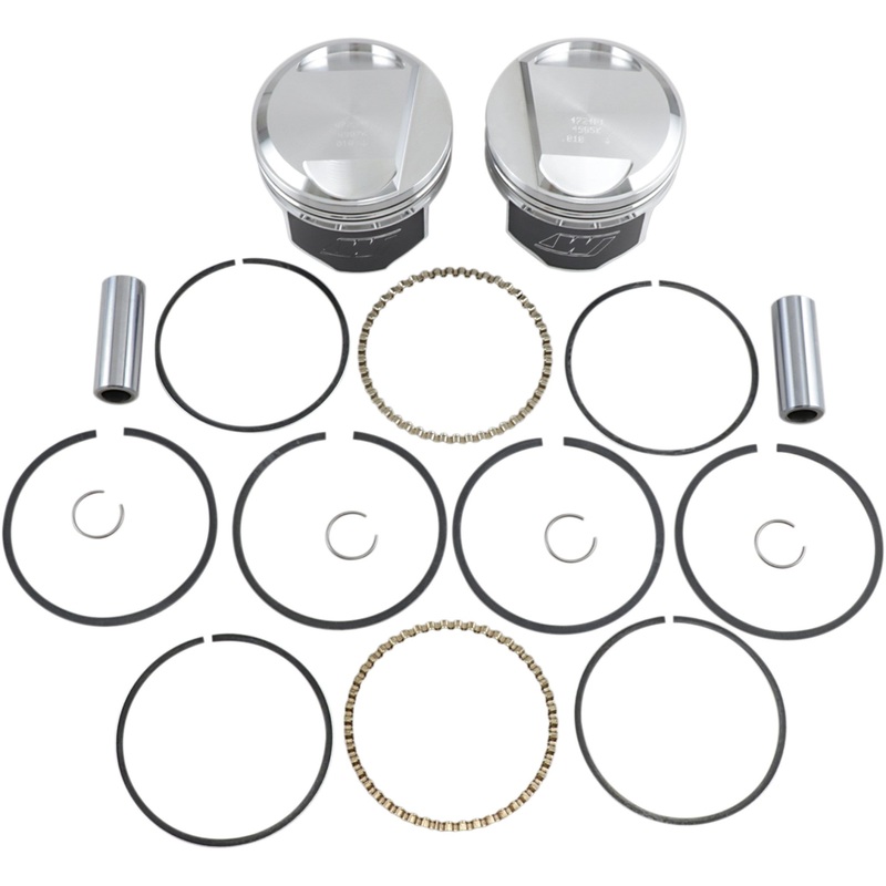 WISECO K1666 K1666 High-Performance Piston Kit Piston Kit - +0.010" - Evolution Big Twin 1340 cc