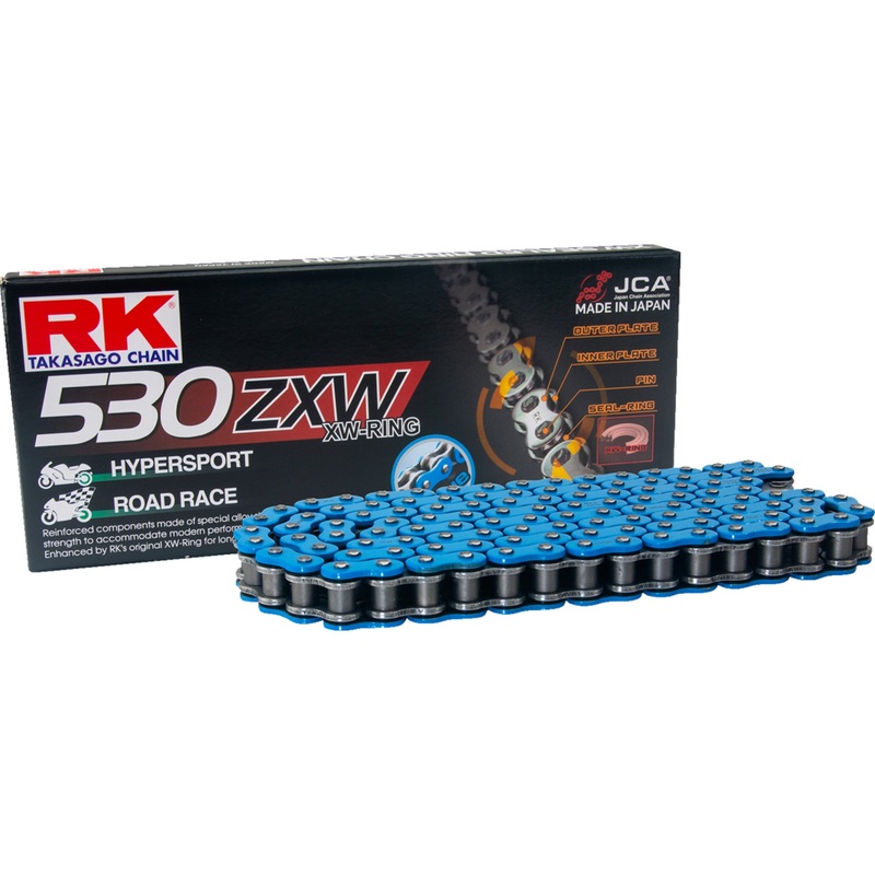 RK 1223-1939 BB530ZXW-150 530 ZXW Chain 530 ZXW - Drive Chain - 150 Links - Blue