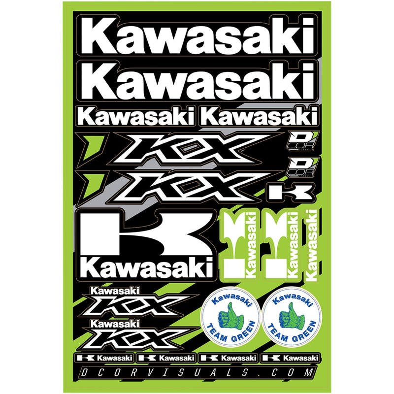 D'COR VISUALS 4320-2234 40-20-100 Decal Sheet kawasaki
