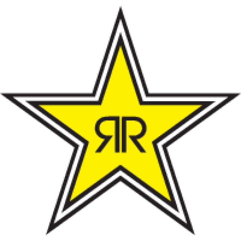 FACTORY EFFEX 4320-1469 15-94730 Rockstar 1ft Die Cut Decal Rockstar Decal - Star