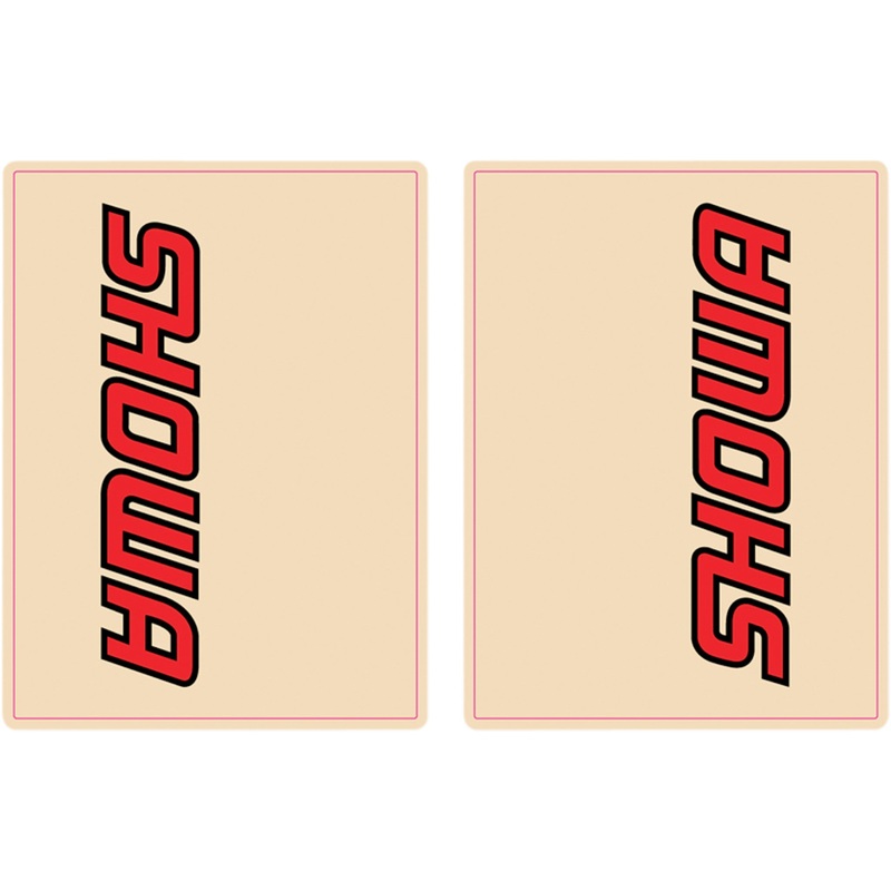 FLU DESIGNS INC. 4320-1435 01012 Upper Fork Decals Upper Fork Decal - Showa - Red/Black