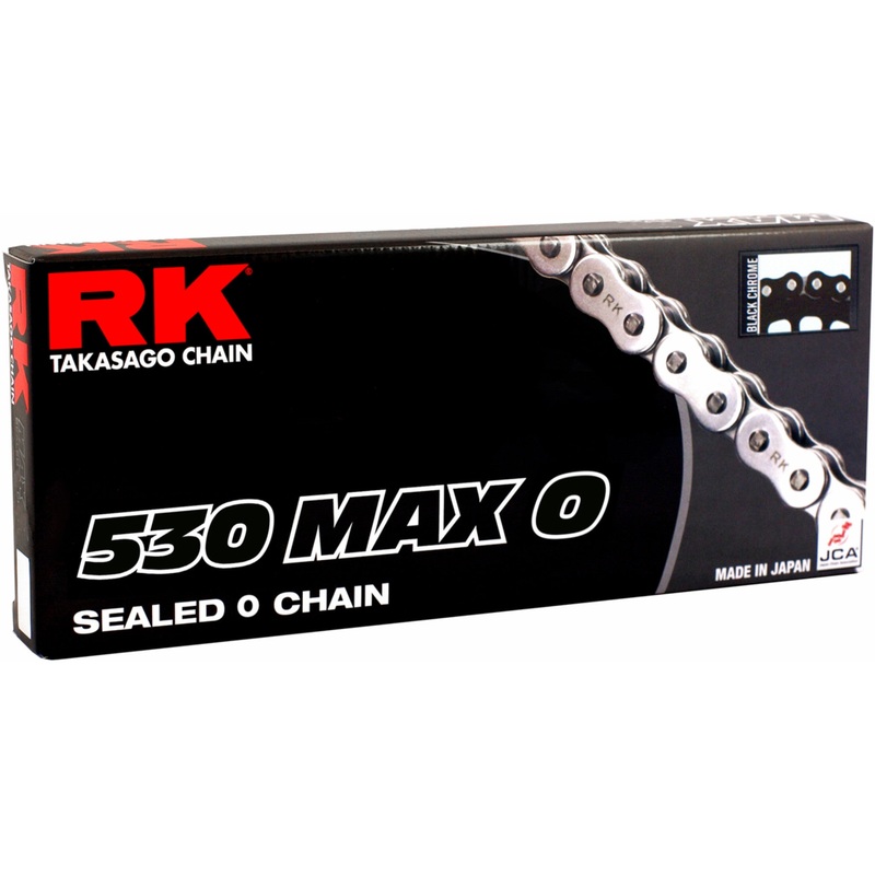 RK 1222-0657 530MAXO-150-BC 530 Max O Chain 530 Max O - Drive Chain - 150 Links - Black/Chrome