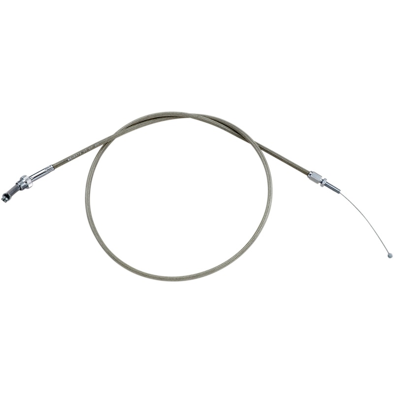 MOTION PRO MP62-0332 62-0332 Armor Coat Stainless Steel Throttle/Idle Cable for Cruisers push - honda