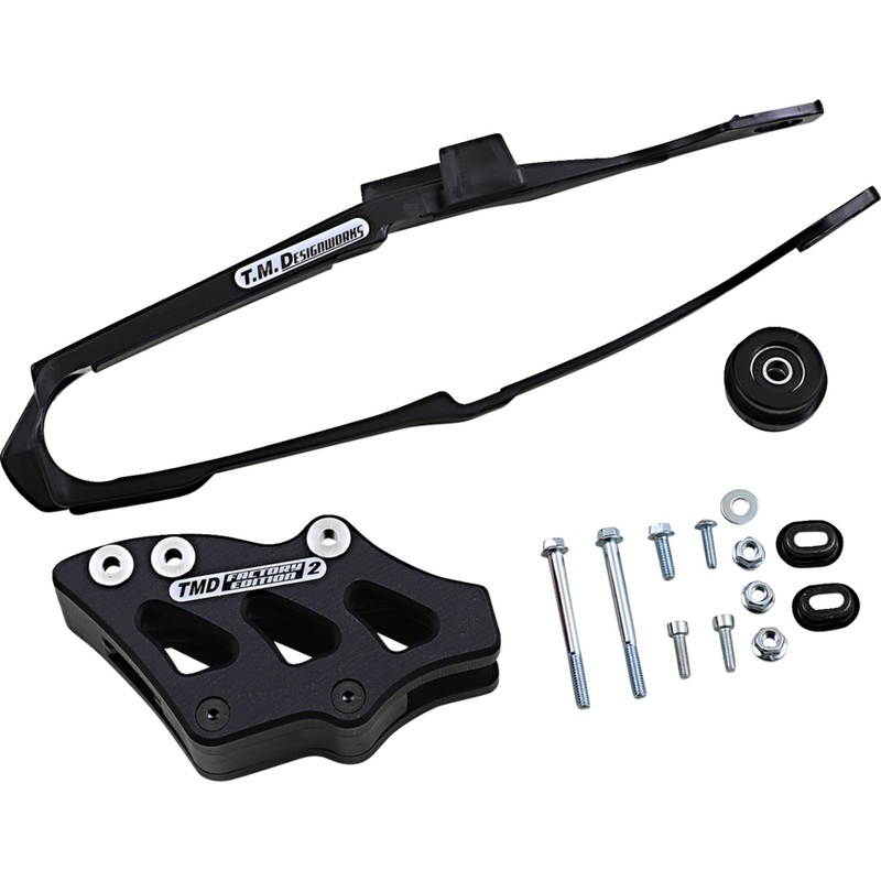 T.M. DESIGNWORKS 1231-1333 DCK-OR11-BK Chain Guide and Slider Kit Chain Guide/Slider - Honda - Black