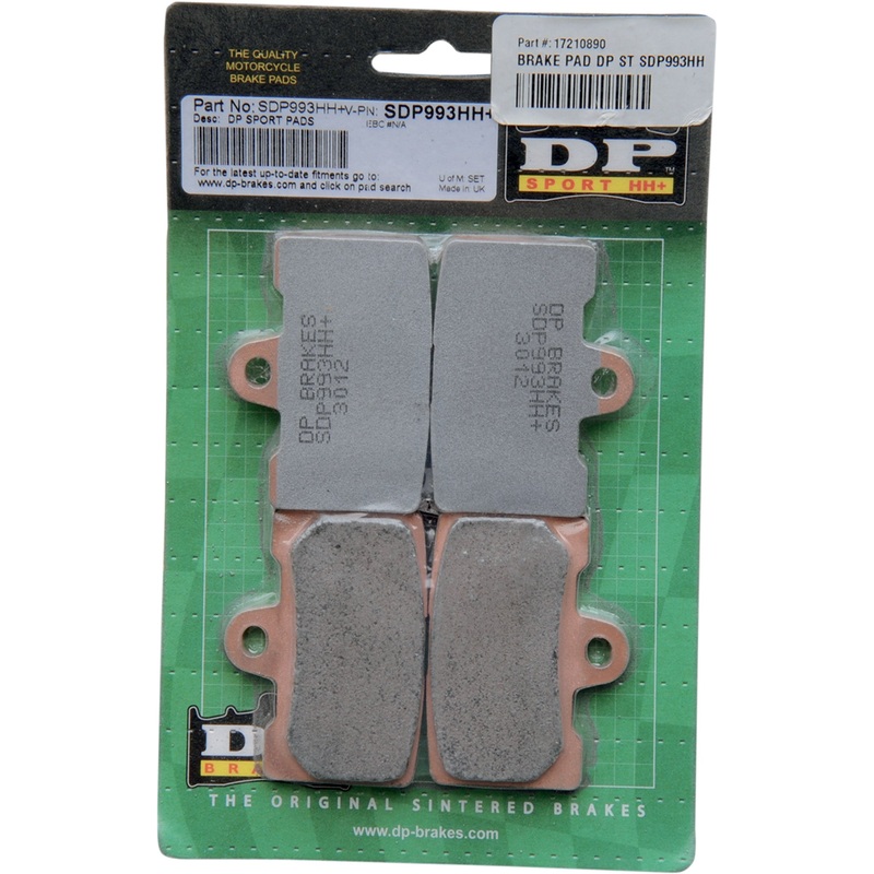 DP BRAKES 1721-0890 SDP993HH Sintered Metal Harley/Buell Brake Pads Sintered Metal Brake Pads - Buell - SDP993HH