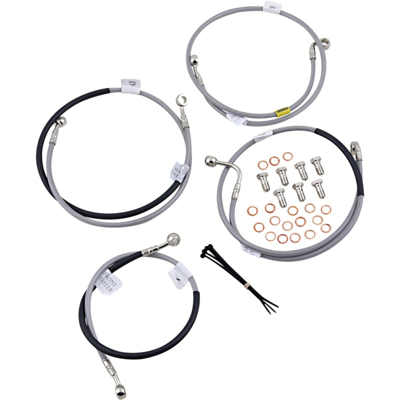 GALFER 1741-6037 FK003D871-4 Brake Line Kit Brake Line - Stainless Steel