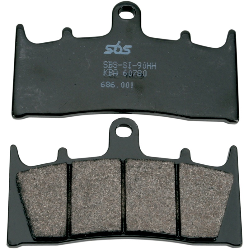 SBS 1722-0702 686HS HS Street Excel Sintered Front Brake Pads HS Brake Pads - Kawasaki/Suzuki - 686HS