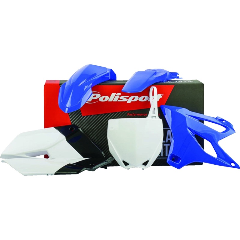 POLISPORT 0520-1595 90661 Body Kit For Yamaha Complete Body Kit - OEM Blue/White/Black - YZ 85