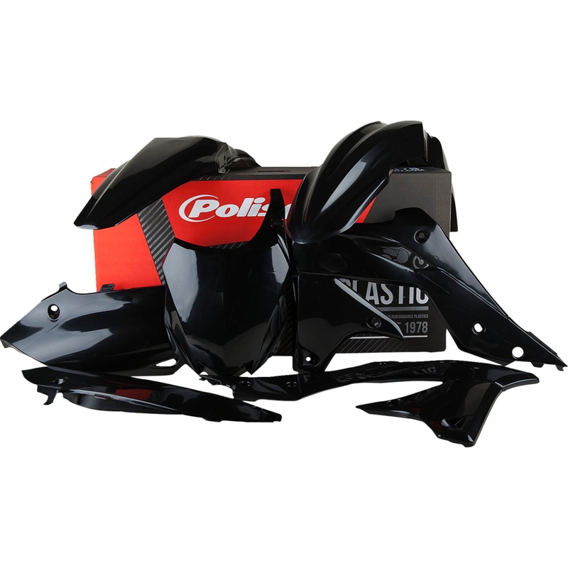 POLISPORT 0520-3515 90544 Body Kit For Kawasaki Body Kit - Complete - Black - KX 250F