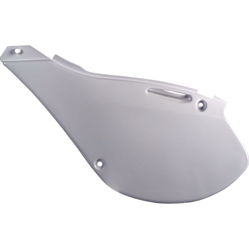 POLISPORT 0520-3678 8600200001 Side Panels For Kawasaki Side Panels - OEM White - KX 125/250