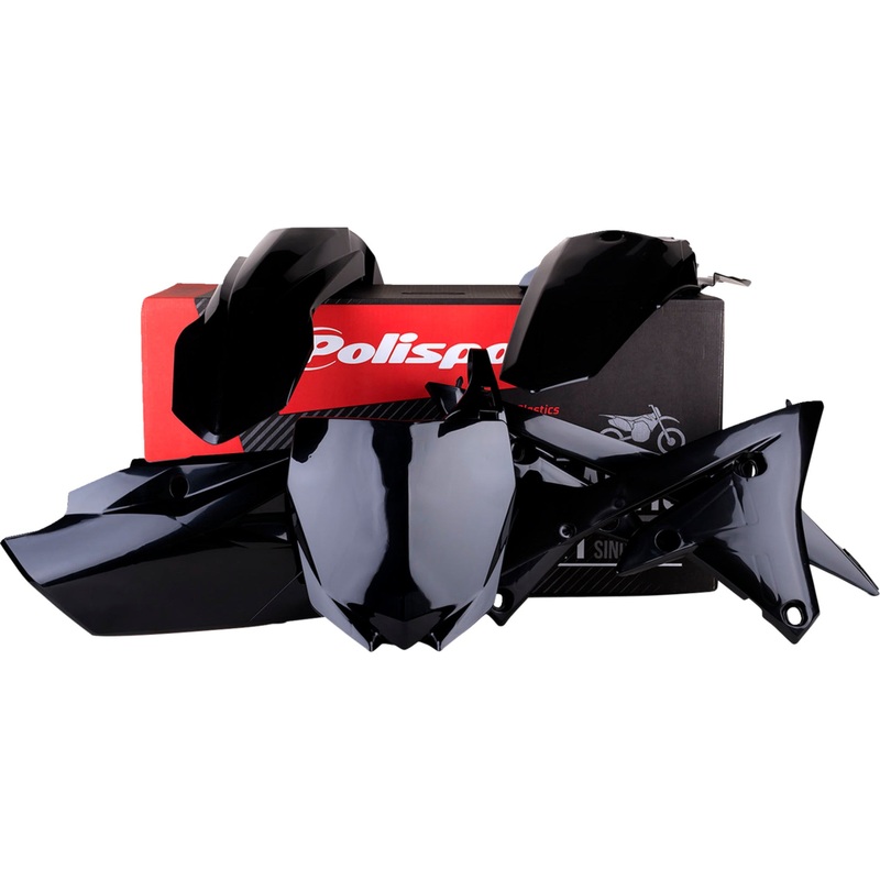 POLISPORT 1403-2589 90583 Body Kit For Yamaha Complete Body Kit - Black - YZ 250F/450F